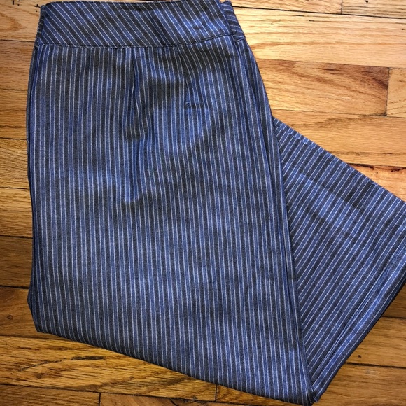 💙HARVÉ BERNARD💙STRIPED DENIM MIDI SKIRT💙 - Picture 7 of 8